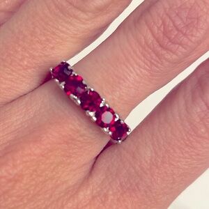 Ruby Pavé Ring size 8